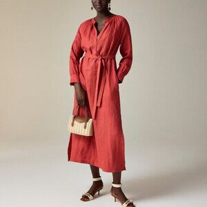 J. Crew Cabana dress in linen XL